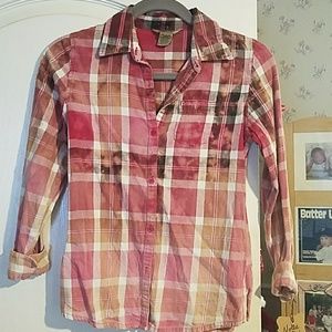 Acid Washed Button Down Plaid